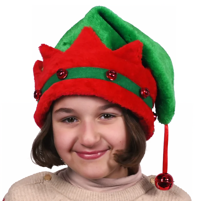 bonnet lutin grelots de la marque NOEL EN FOLIE. Réf. NEDT100.